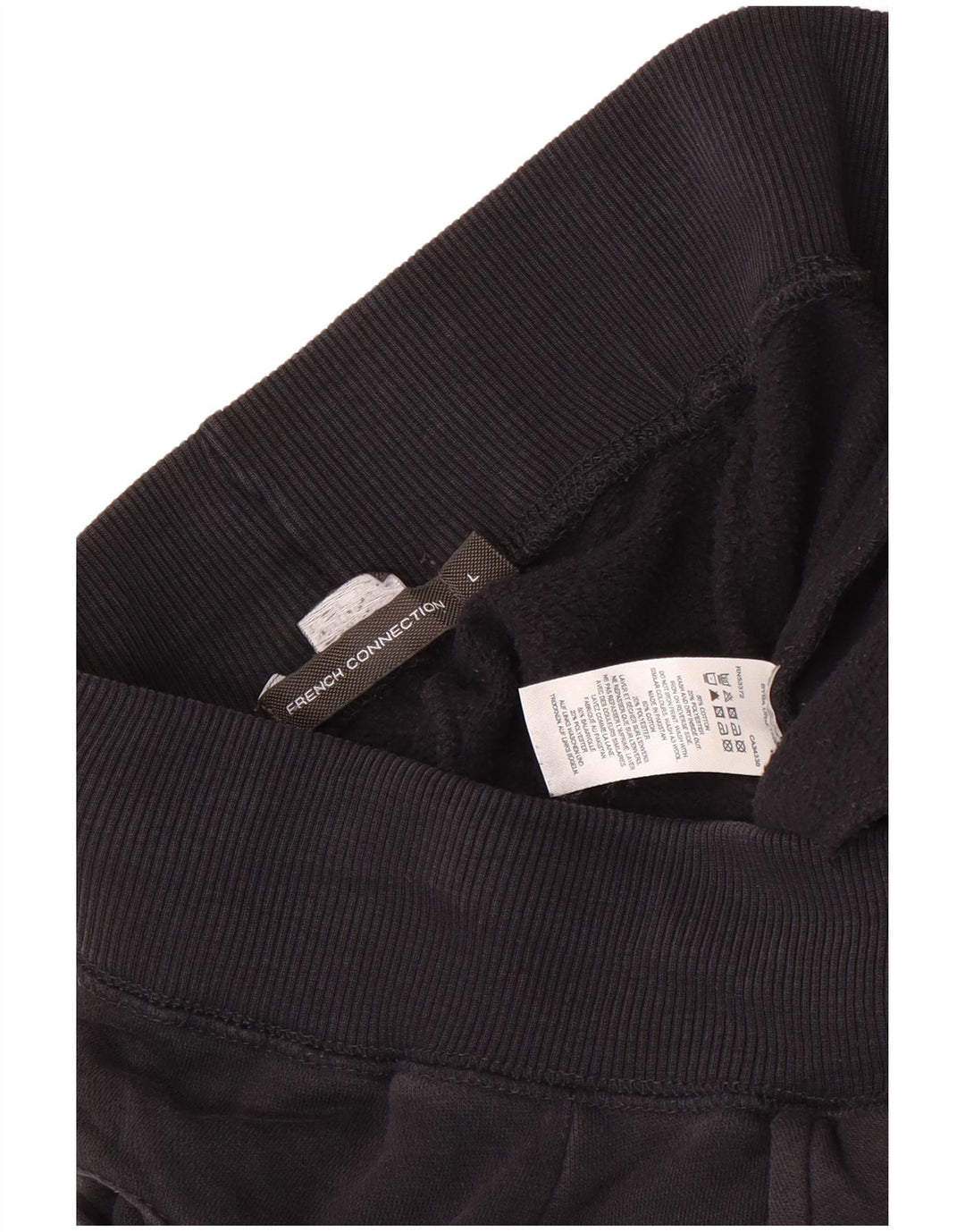 Calça de treino masculina French Connection Joggers grande algodão preto