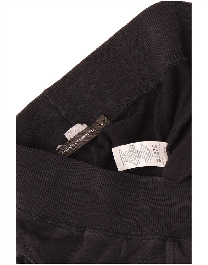 Calça de treino masculina French Connection Joggers grande algodão preto