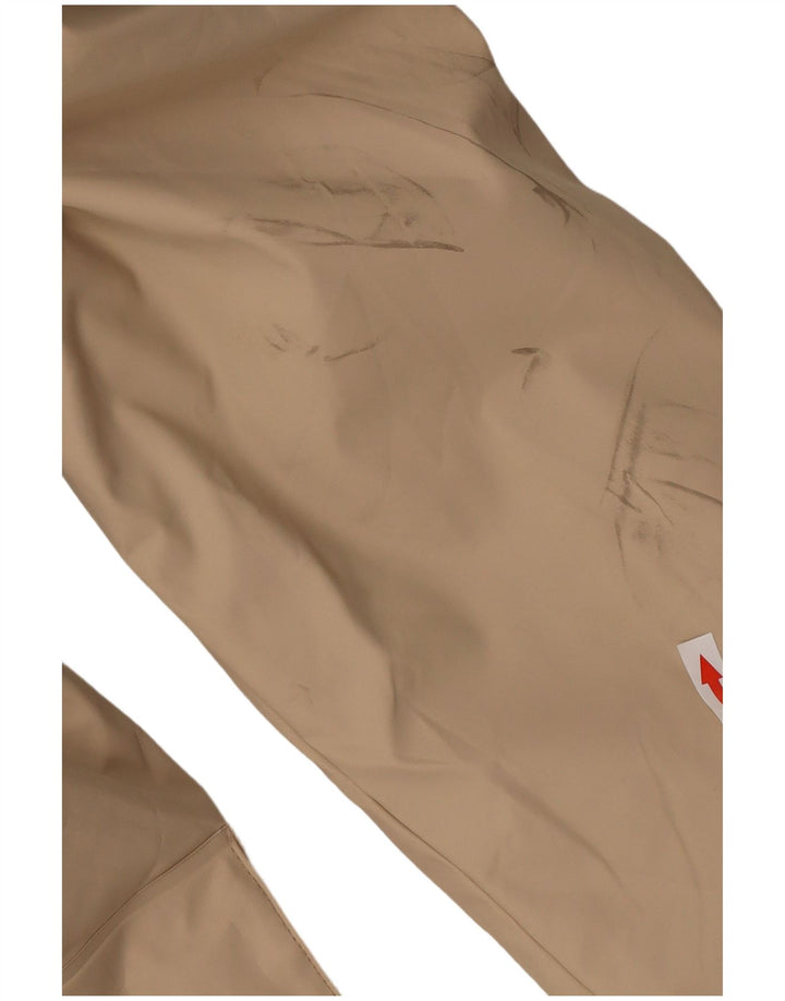 Capa de chuva feminina com capuz Marks & Spencer UK 12 poliuretano bege médio