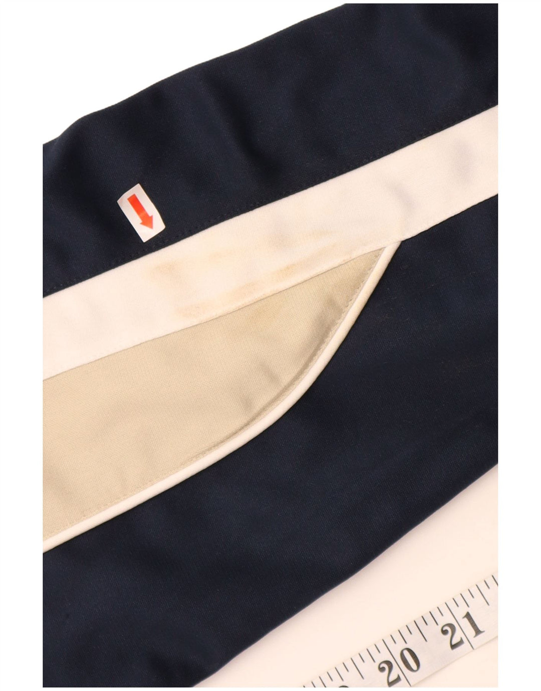 REEBOK Mens Treino Top Jaqueta Médio Azul Marinho Colourblock Poliéster