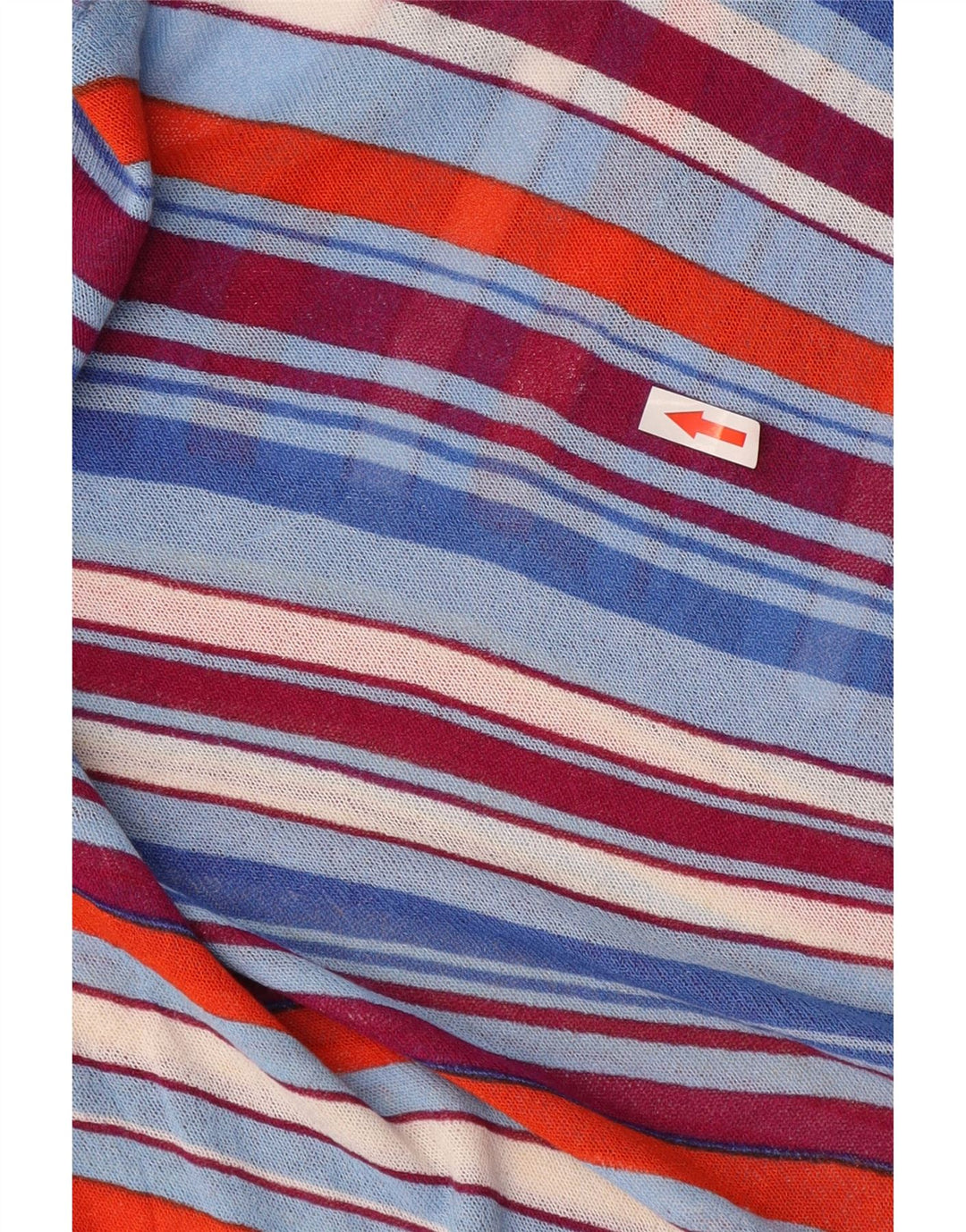 Zara Suéter feminino com gola canoa e listrado médio multicolorido Reino Unido 12