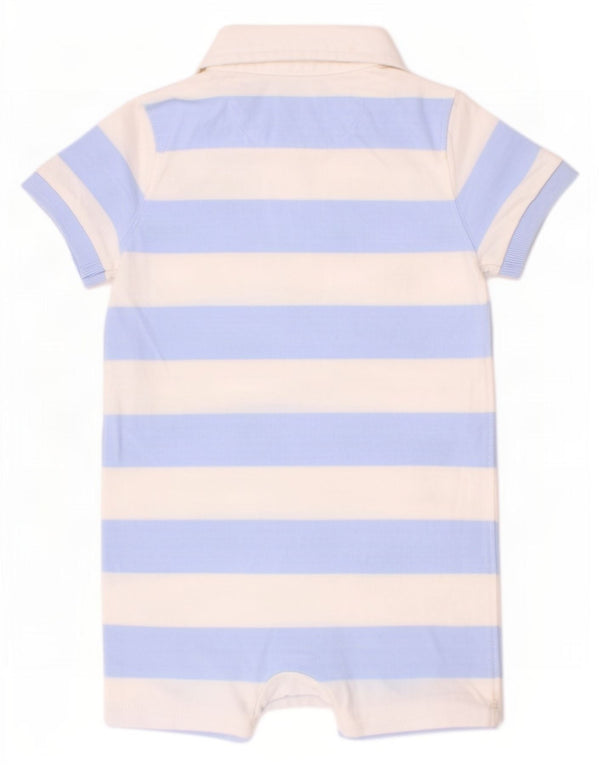 Macacão Ralph Lauren para meninos de 12 a 18 meses de algodão listrado azul