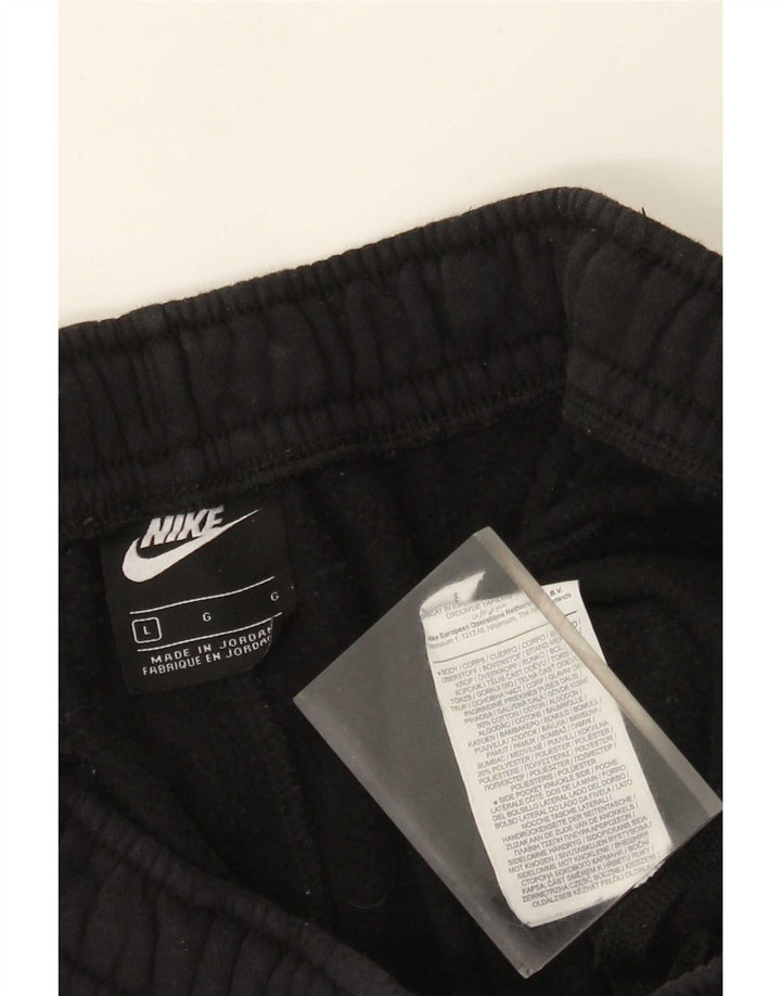 Calça de treino masculina Nike joggers grande algodão preto