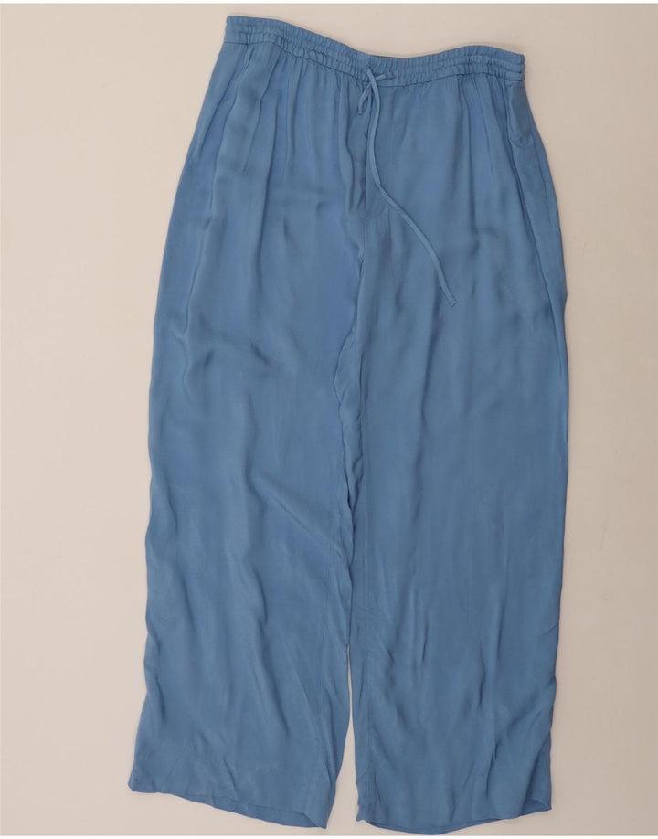 Zara Conjunto feminino de 2 peças UK 20 2XL W40 L31 Azul Viscose