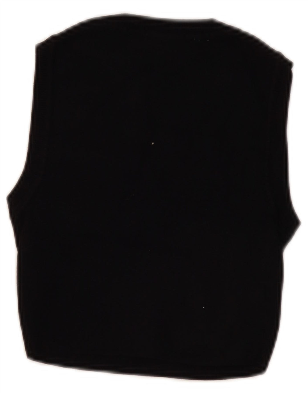 Zara Womens Crop Vest Top UK 8 Pequeno Preto Viscose