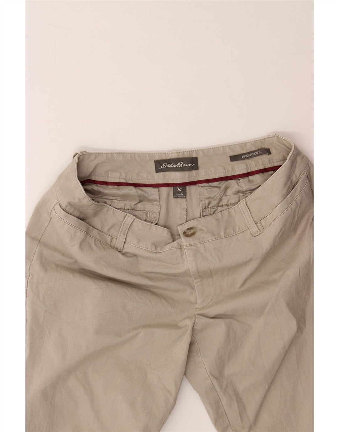 EDDIE BAUER Womens Casual Trousers US 12 Large W32 L30 Beige Vintage Eddie Bauer and Second-Hand Eddie Bauer from Messina Hembry 