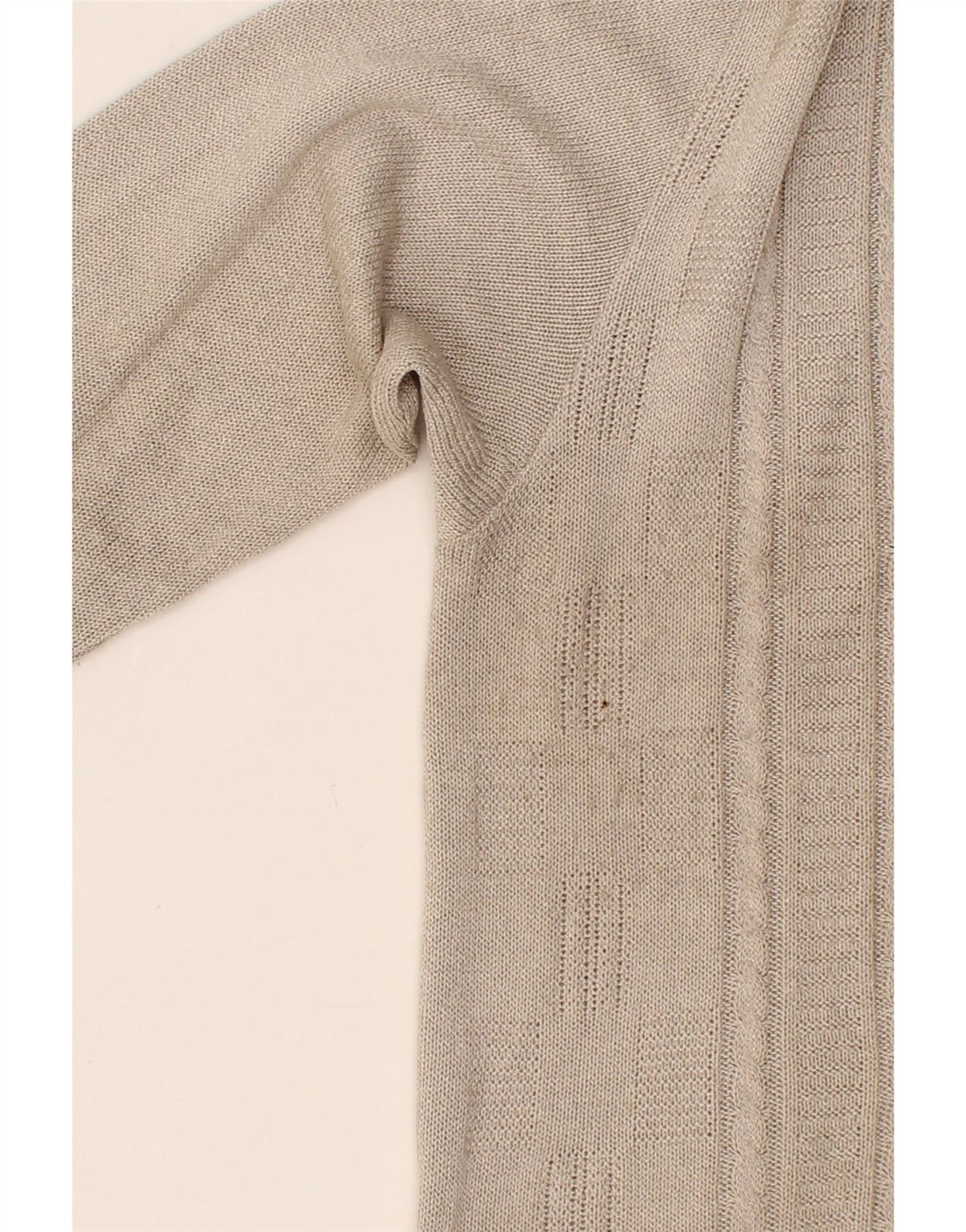 VINTAGE Womens Cardigan Sweater IT 50 XL Beige Cotton Vintage Vintage and Second-Hand Vintage from Messina Hembry 