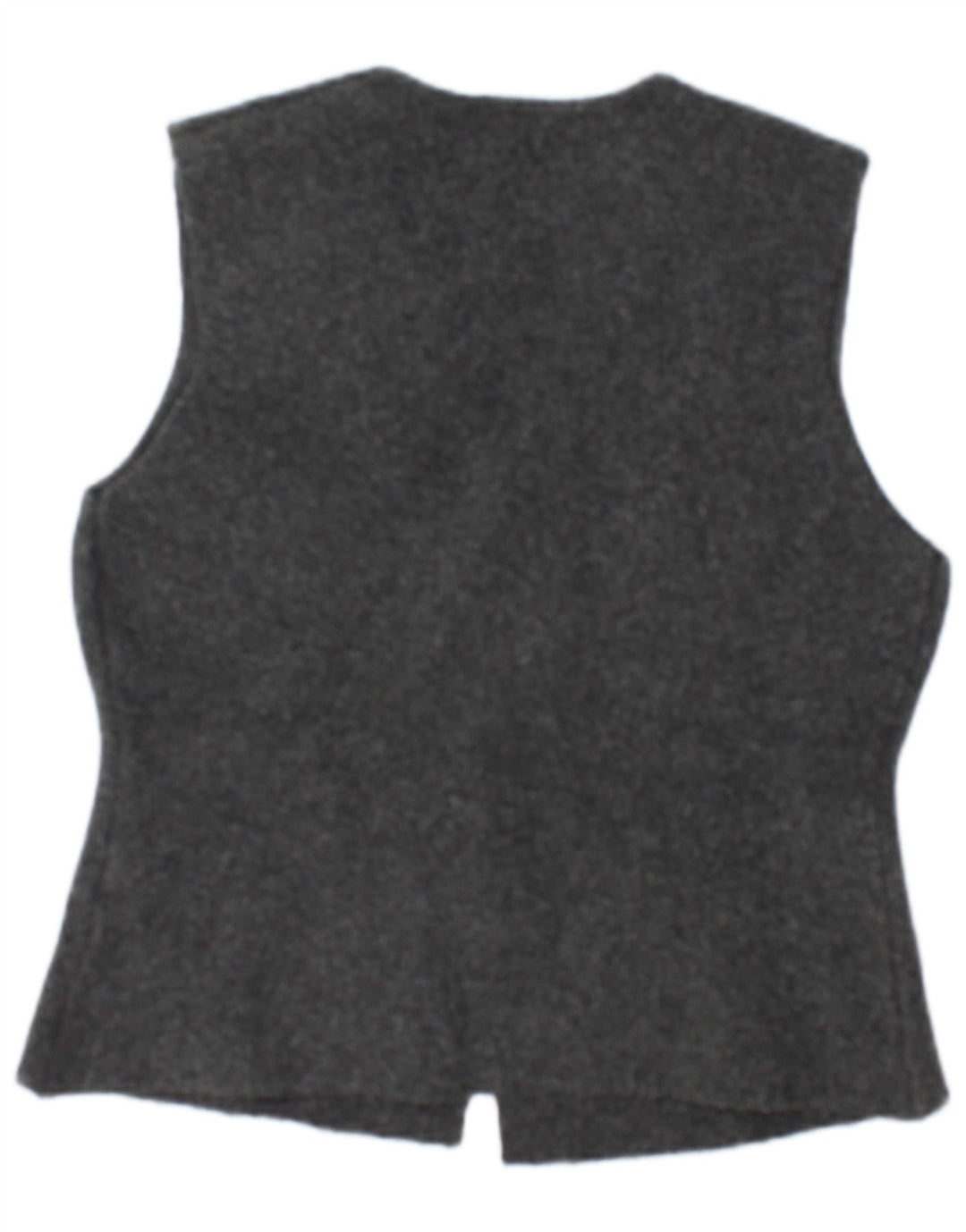 Colete feminino Zara UK 14 grande poliéster cinza