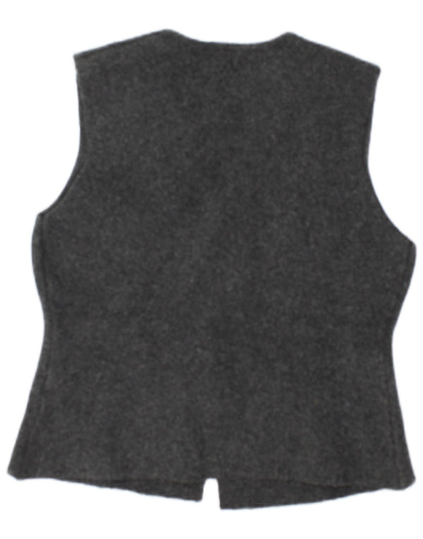 Colete feminino Zara UK 14 grande poliéster cinza