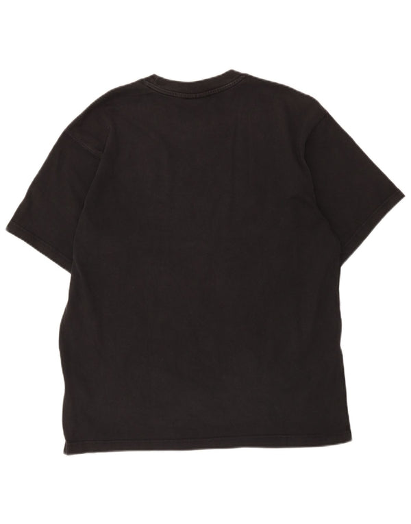 Adidas Mens Camiseta Top Médio Algodão Preto