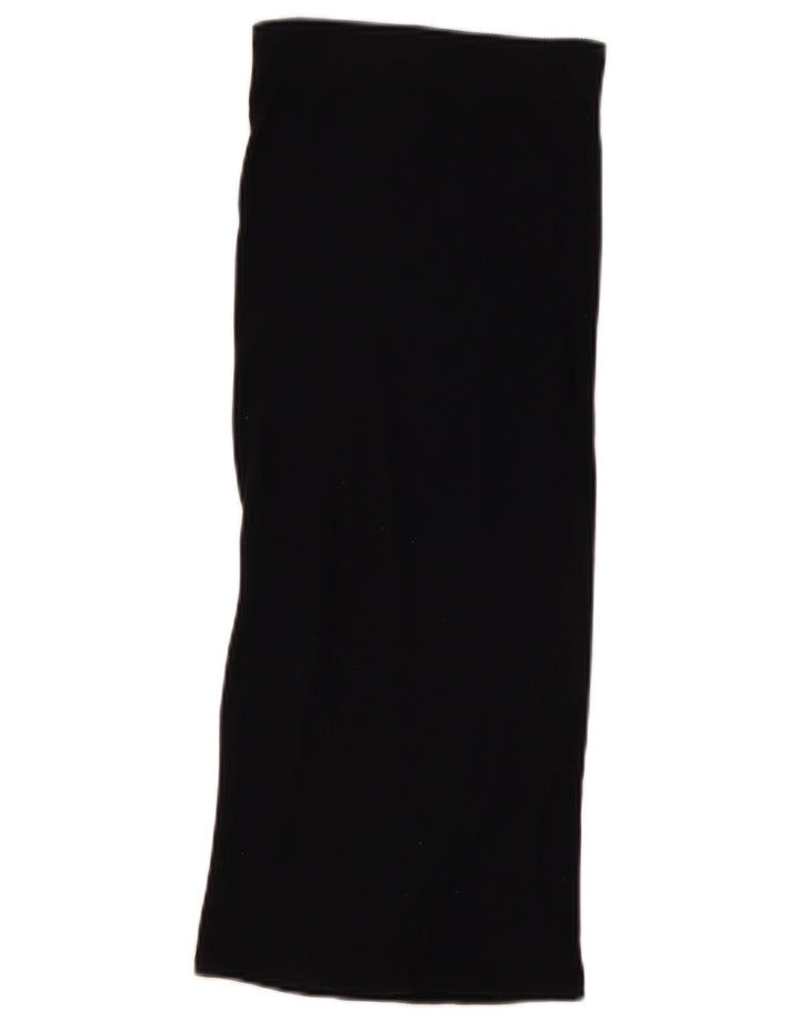 Saia maxi feminina Zara pequena W26 nylon preto