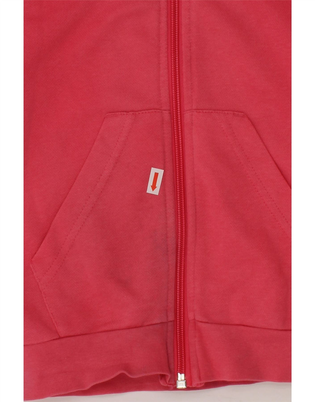 ADIDAS Girls Graphic Zip Hoodie Sweater 5-6 Years Pink Cotton Vintage Adidas and Second-Hand Adidas from Messina Hembry 