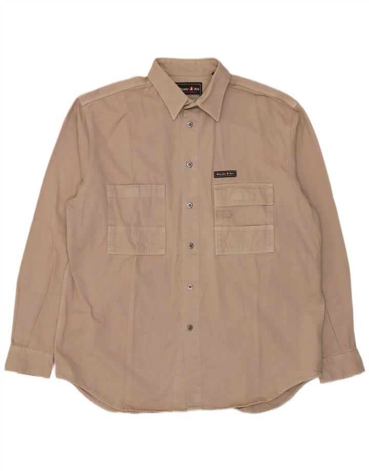 Camisa masculina Murphy & Nye 2XL algodão bege