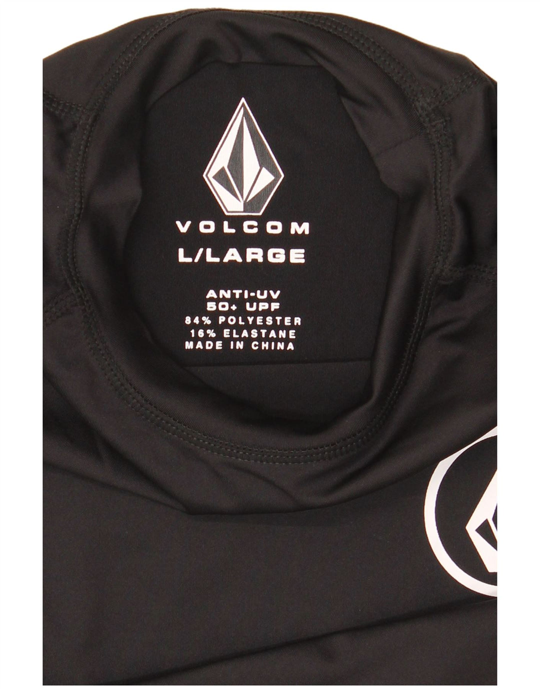Camiseta masculina Volcom grande poliéster preto