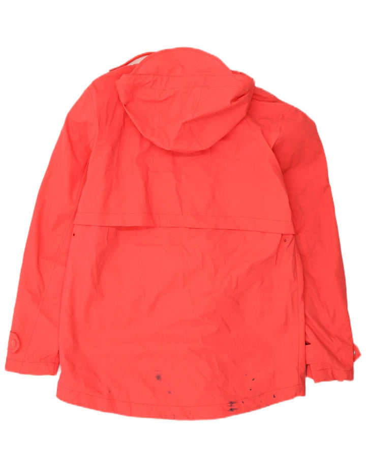 Jaqueta de chuva feminina com capuz grande Marks & Spencer Reino Unido 8 pequena laranja