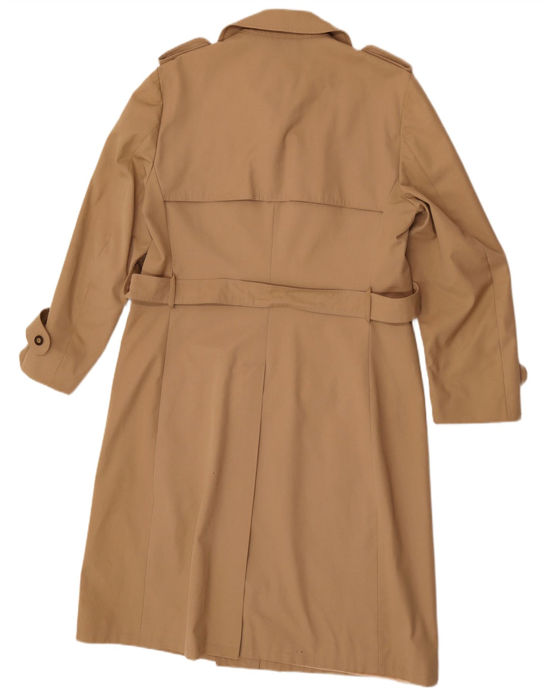 Trench Coat Vintage Masculino UK 38 Poliéster Bege Médio