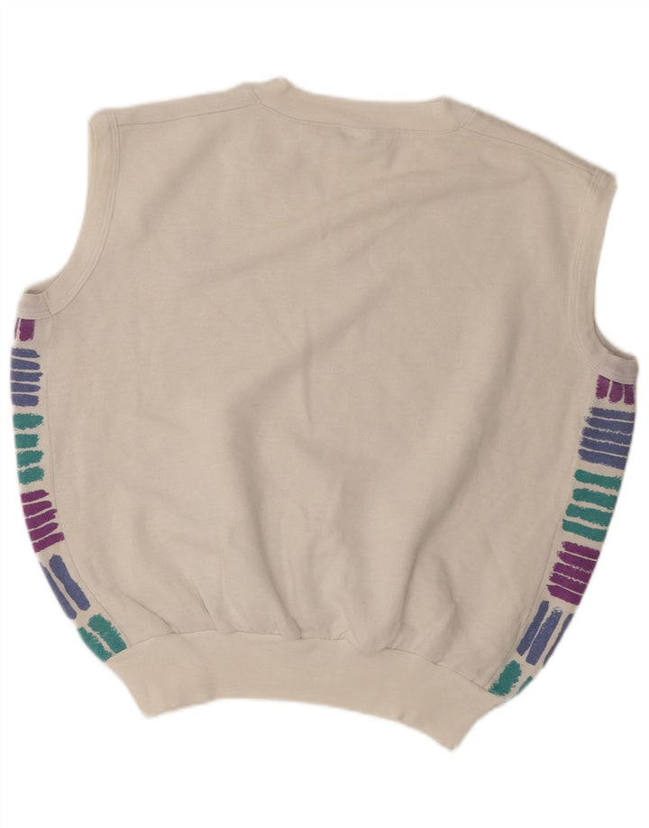 Sergio Tacchini Mens Colete Regata XL Acrílico Branco