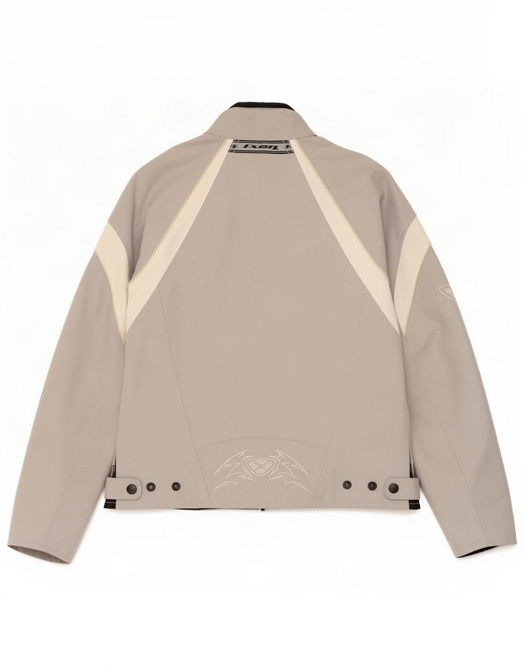 Ixon Womens Graphic Racer Jacket US 4 Small Grey Colourblock Poliéster