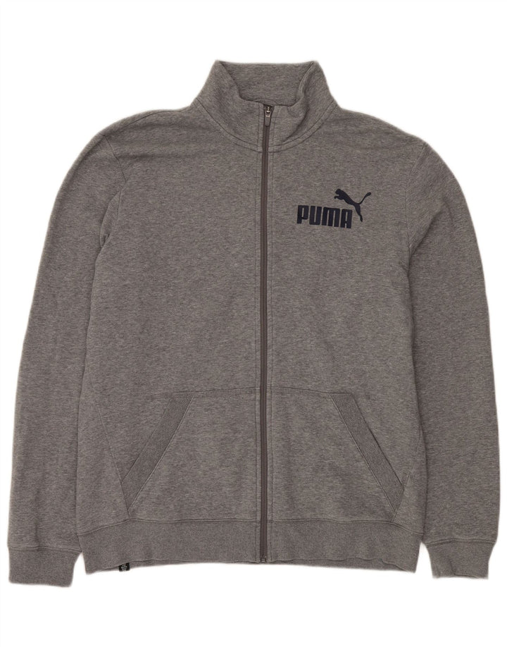 Jaqueta Puma Mens Graphic Tracksuit Top XL Cinza Algodão