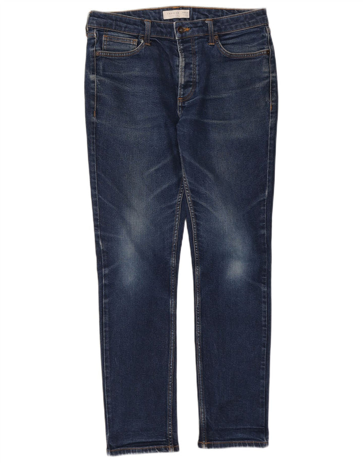 Jeans slim masculino TOPSHOP W34 L30 algodão azul