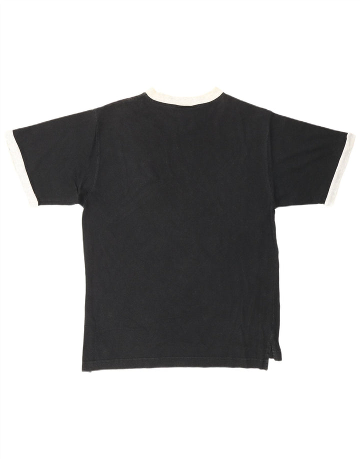 Camiseta masculina ASICS top pequeno algodão preto