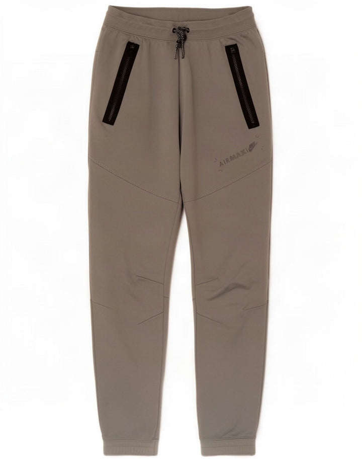 Calça de treino masculina Nike Joggers cinza médio colorblock poliéster