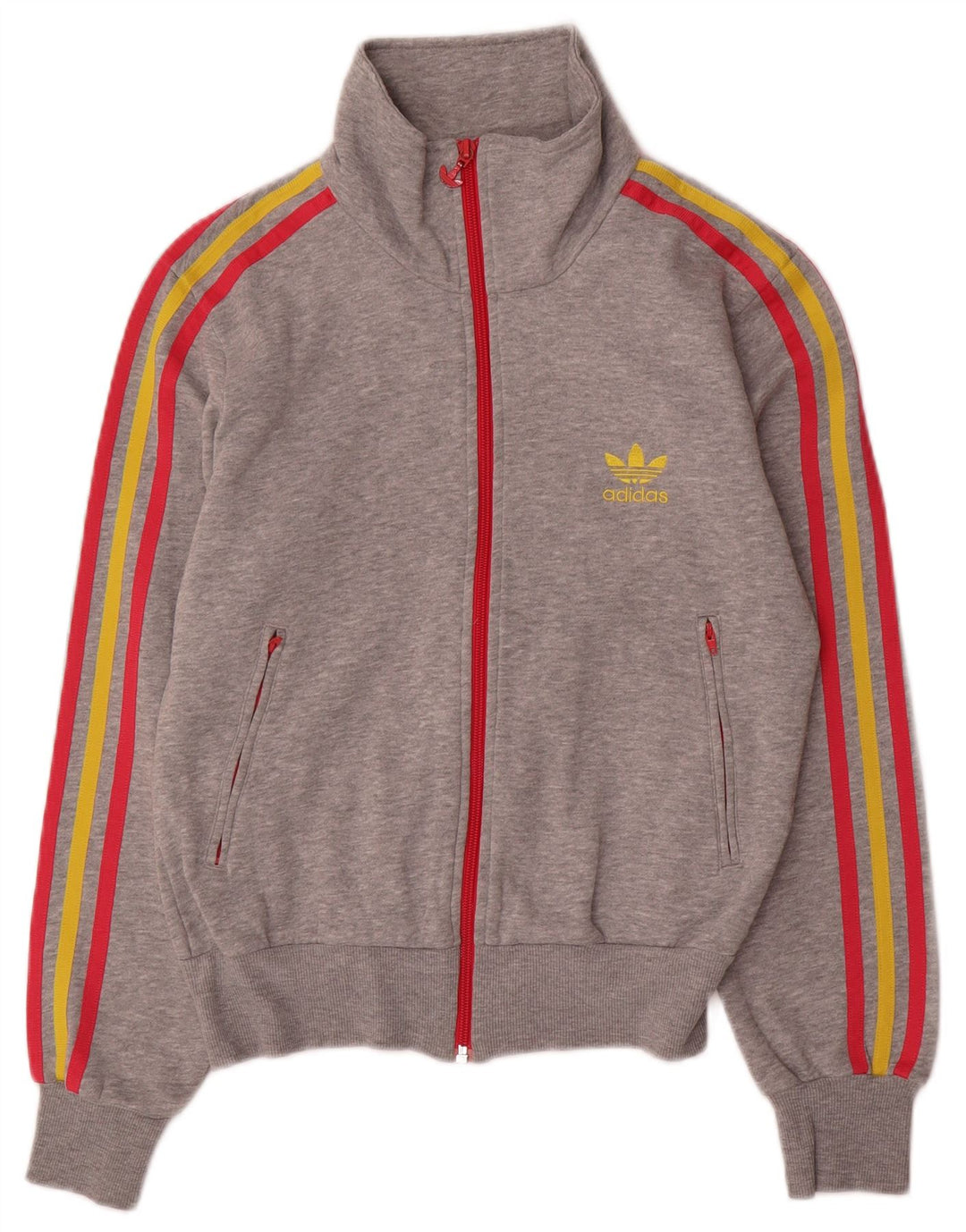 Adidas feminino gráfico oversized agasalho top jaqueta reino unido 10 pequeno cinza