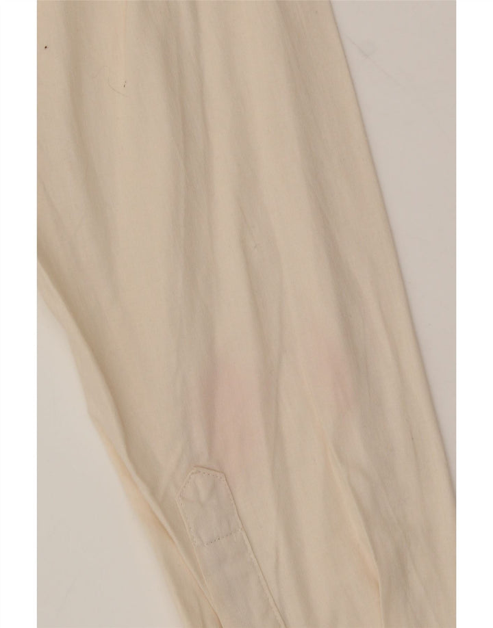 TOMMY HILFIGER Mens Slim Fit Shirt Large Beige Cotton Vintage Tommy Hilfiger and Second-Hand Tommy Hilfiger from Messina Hembry 