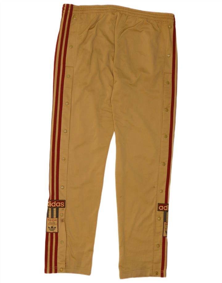 Calça Adidas Masculina Graphic Treino Médio Cáqui Poliéster