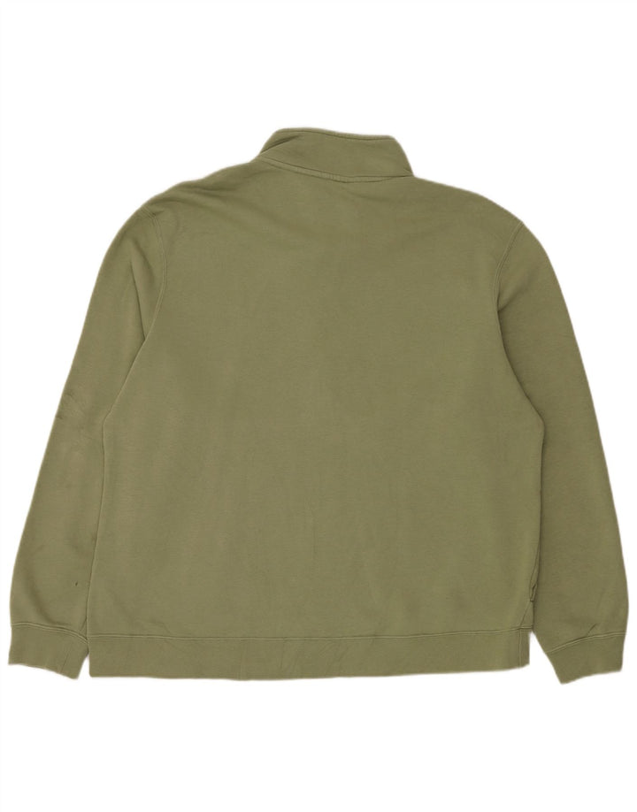 Moletom Nike Masculino com Zíper e Pescoço Jumper XL Verde Algodão