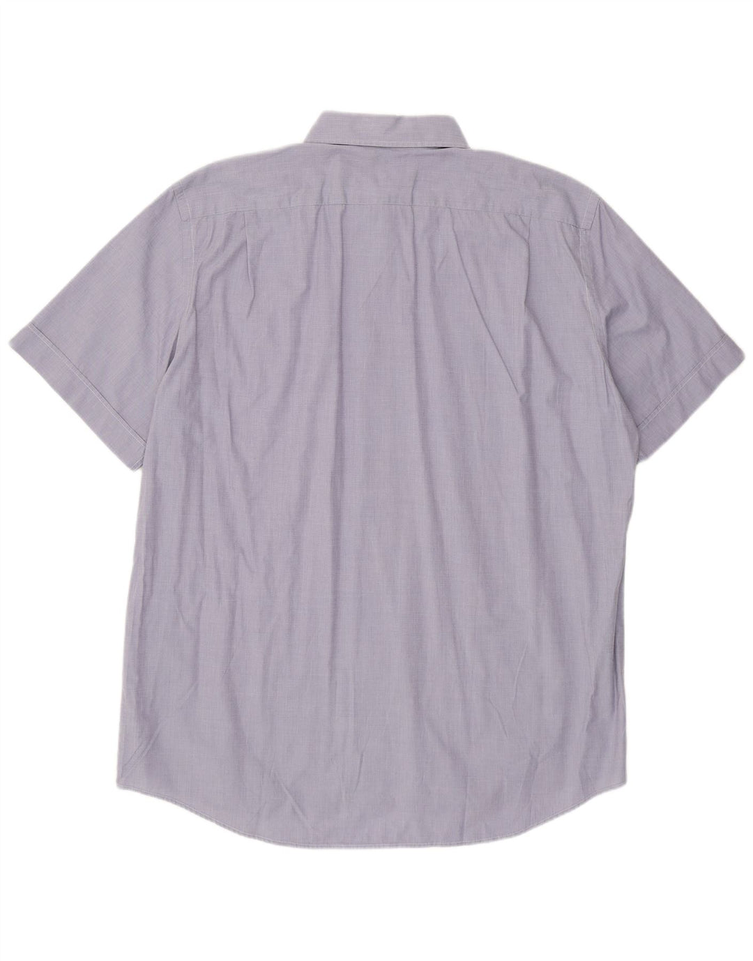 Lacoste camisa masculina de manga curta tamanho 43 grande azul algodão