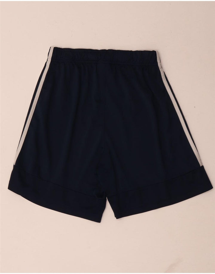 Shorts esportivos masculinos Adidas médio azul marinho poliéster