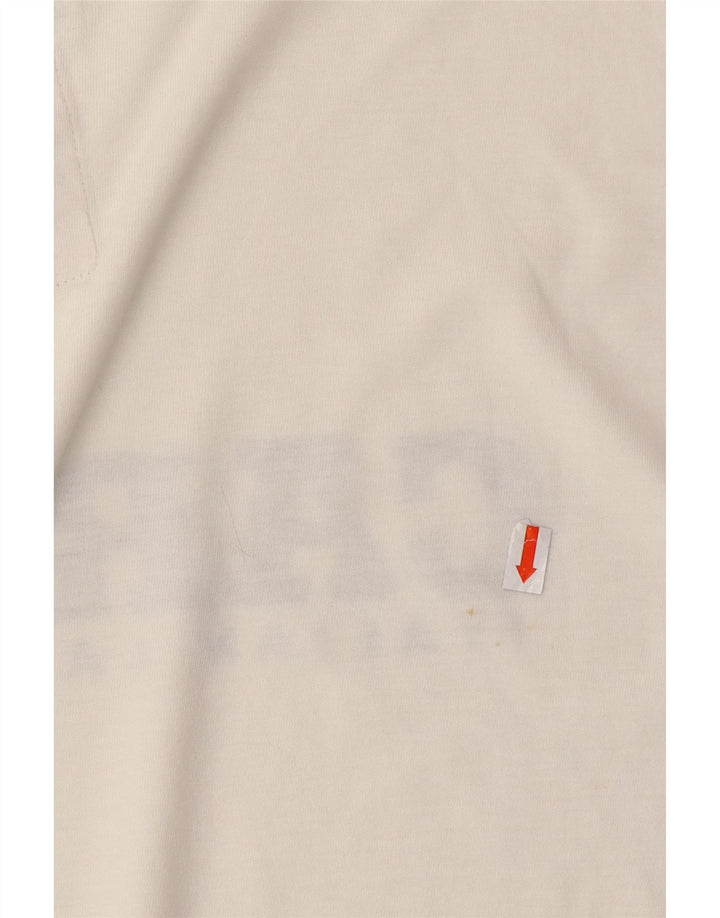 Camiseta masculina gráfica CARRERA Top XL algodão branco
