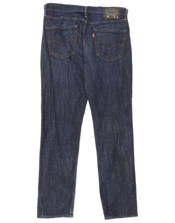 Levi's Masculino 511 Slim Jeans W32 L30 Azul Algodão