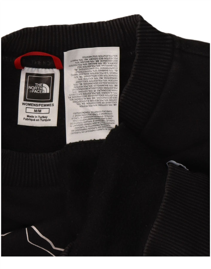THE NORTH FACE moletom gráfico feminino jumper UK 14 médio algodão preto