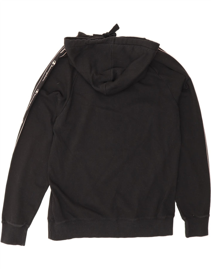 CHAMPION Womens Graphic Hoodie Jumper UK 20 2XL Black Cotton Vintage Champion and Second-Hand Champion from Messina Hembry 