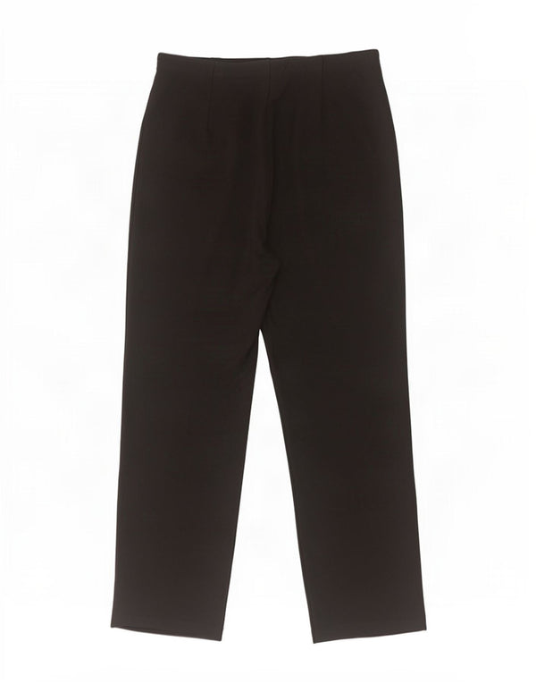 Calça feminina reta casual Marks & Spencer Reino Unido 14 médio W30 L28 preta