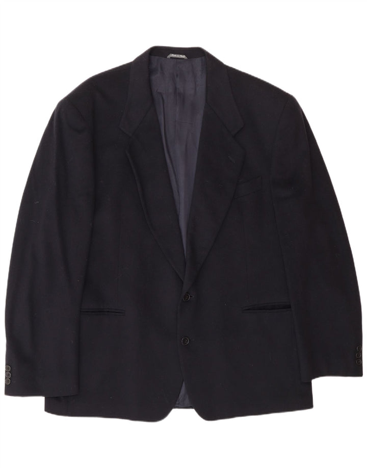Jaqueta Blazer Masculina Ferre com 2 Botões UK 40 Lã Azul Marinho Grande