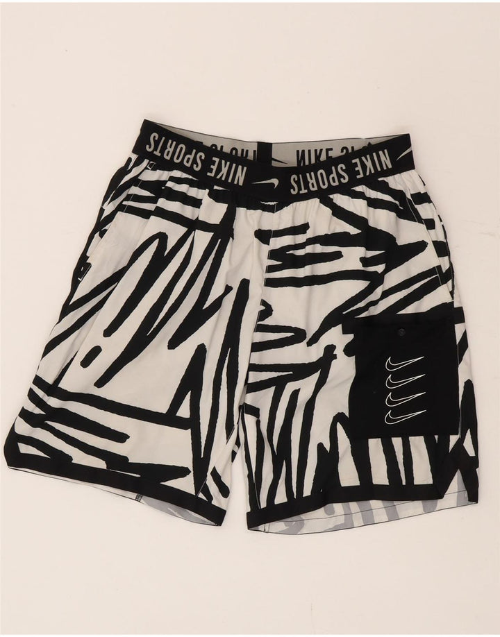 Shorts de natação Nike masculino gráfico pequeno poliéster branco