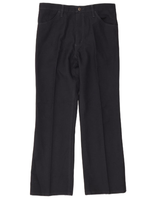 Wrangler Mens Bootcut Calça Casual W36 L30 Azul Marinho Poliéster