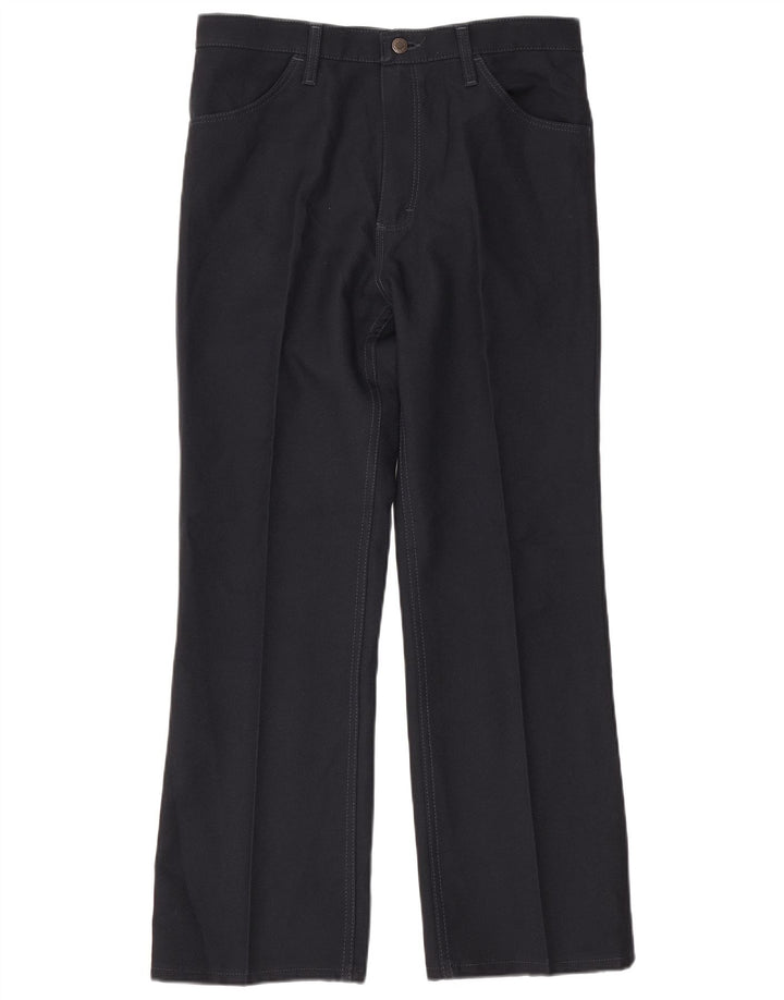 Wrangler Mens Bootcut Calça Casual W36 L30 Azul Marinho Poliéster