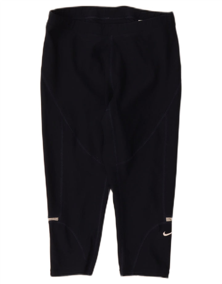 Nike Womens Capri Leggings US 0/2 XS Azul Marinho Poliéster