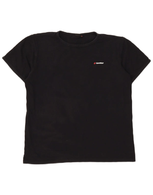 Camiseta feminina Lotto UK 18 XL algodão preto