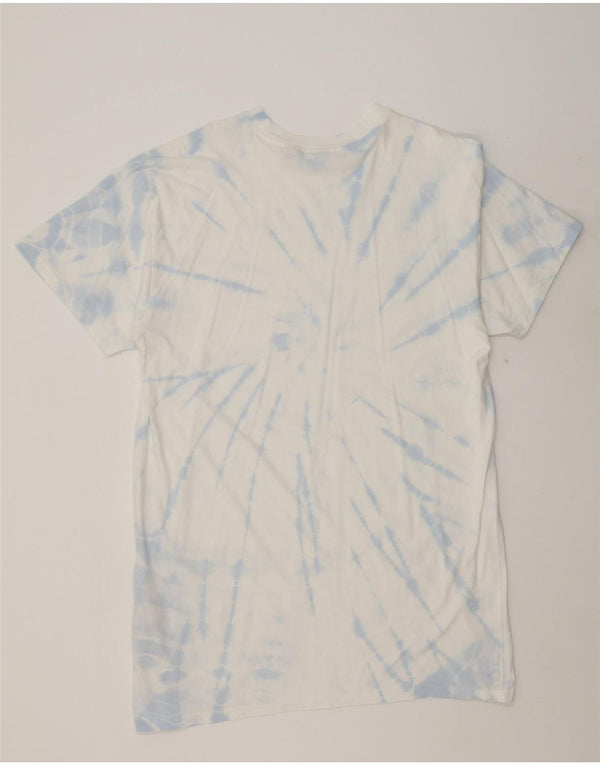 Vestido camiseta feminino grande da LEVI'S Reino Unido 10 pequeno branco tie-dye algodão