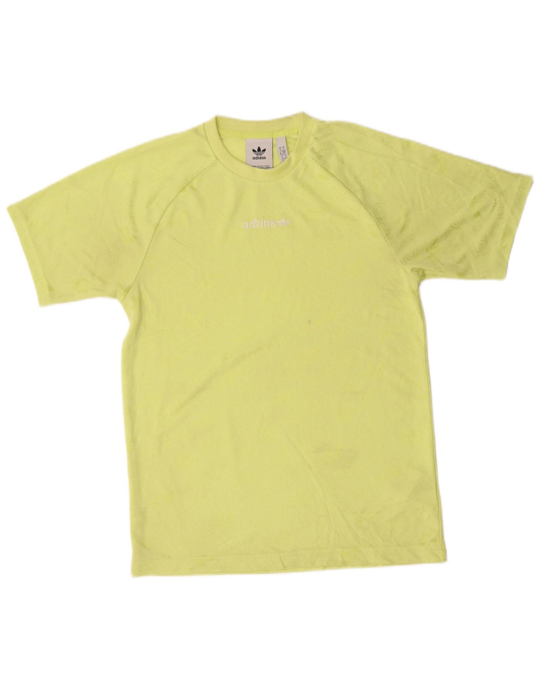 Adidas Mens Graphic T-Shirt Top Pequeno Poliéster Verde
