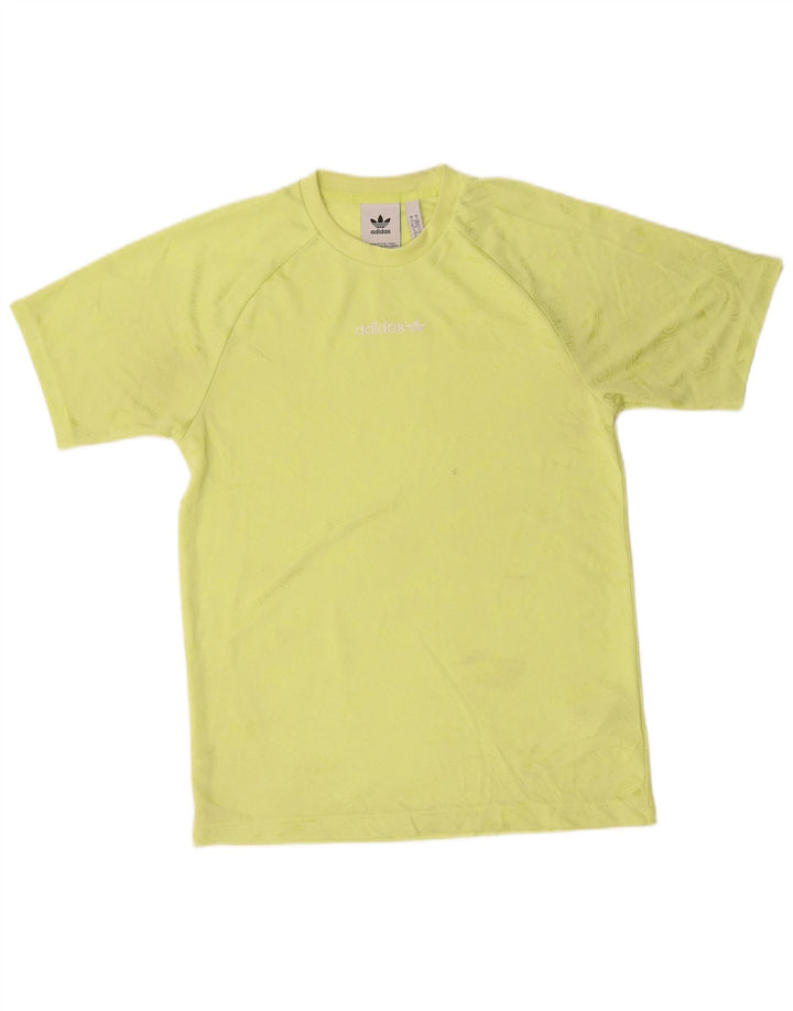 Adidas Mens Graphic T-Shirt Top Pequeno Poliéster Verde