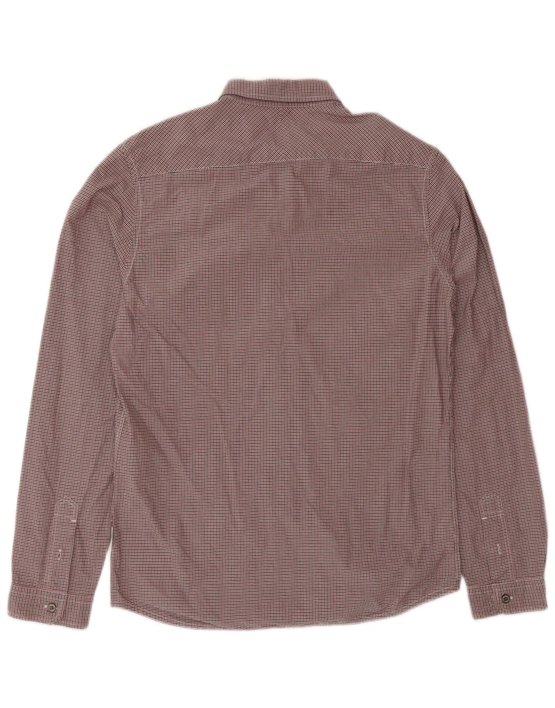 Camisa masculina Paul Smith sob medida, pequena, vermelha, xadrez, algodão
