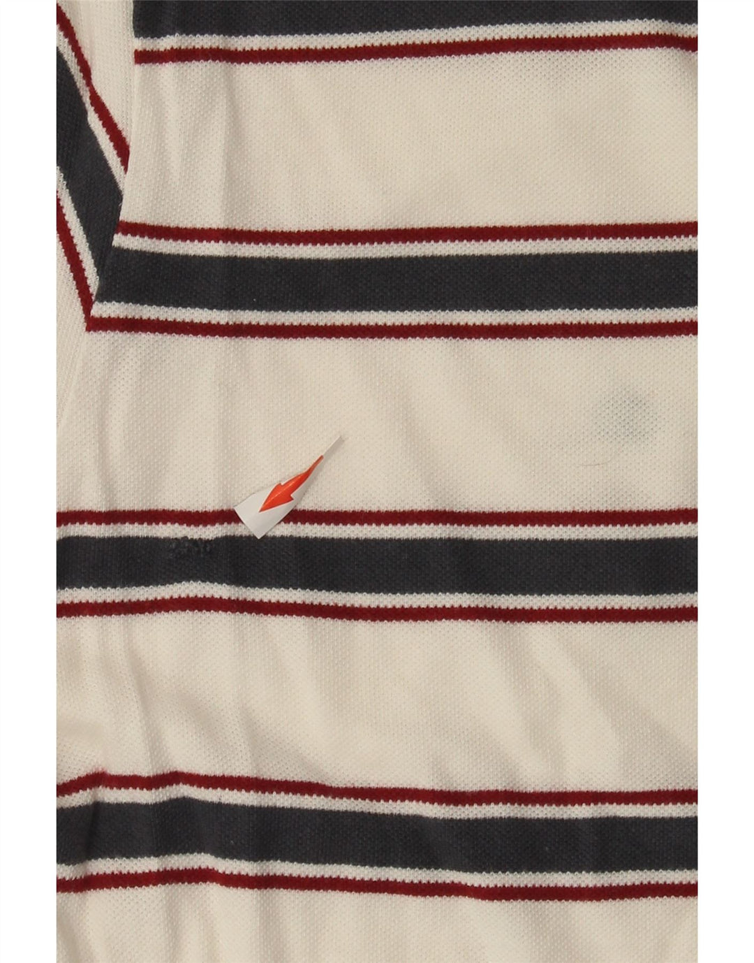Camisa polo masculina Champion Easy Fit grande listrada branca