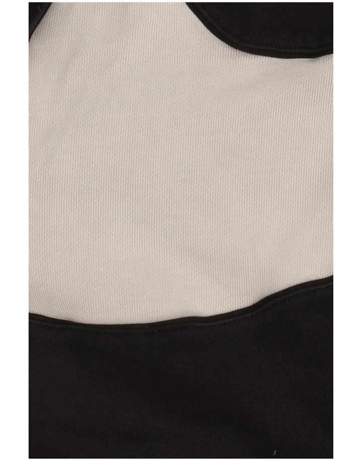 Suéter Nike masculino com capuz e zíper gráfico grande bloco colorido preto