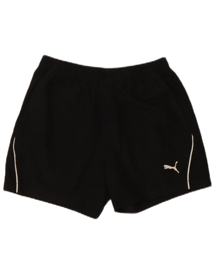 Shorts esportivos masculinos Puma pequenos pretos